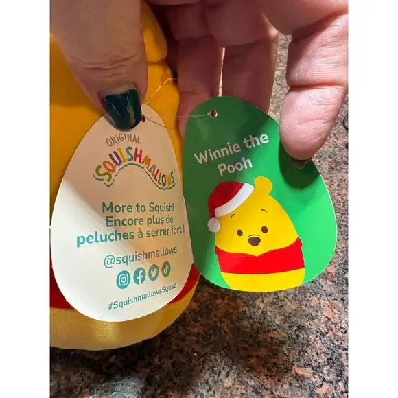 Disney Winnie The Pooh Christmas Squishmallow NWT - Picture 11 of 12